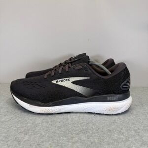 Brooks Ghost 16 Mens Shoes Size 9 Black White Running Sneakers 1104181D090